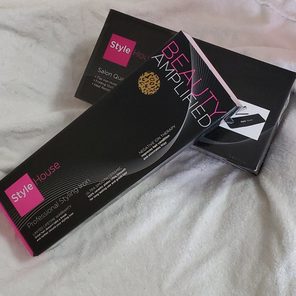 NWT Flat Iron and accessories